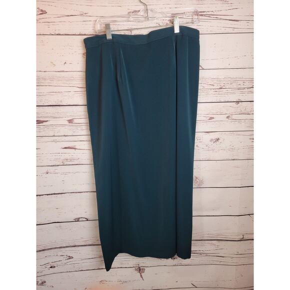 NWT Nancy Michaels Embroidered Green 2-Piece Career Work Shirt & Skirt Size 14.5 - Picture 13 of 16